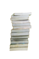 pila de libros aislados sobre fondo blanco png
