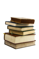 stack of books isolated on white background png