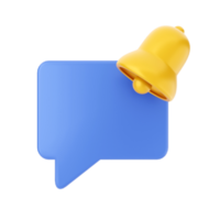 3D-chat e-mailbericht melding chatten illustratie png