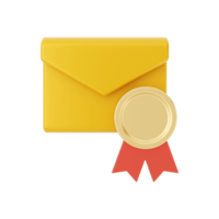 3d mail email message icon illustration png