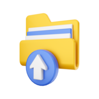 3d folder file icon Illustration png