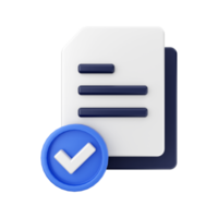 3d Document File Icon Illustration png