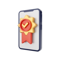 3d smartphone function icon illustration png