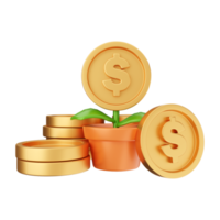 3d pengar mynt valuta dollar illustration png