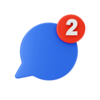 3D-chat e-mailbericht melding chatten illustratie png