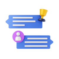 3d chat mail message notification chatting illustration png