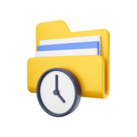 3d folder file icon Illustration png