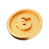 3d money coin icon illustration png