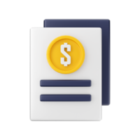 3d geld munt pictogram illustratie png