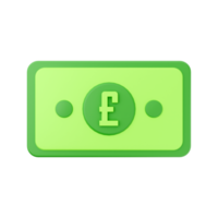 Ilustración de icono de moneda de dinero 3d png