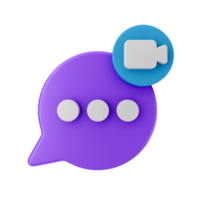 3d chat mail message notification chatting illustration png