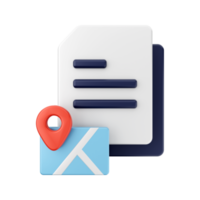 3d Document File Icon Illustration png