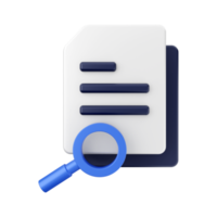 3d Document File Icon Illustration png