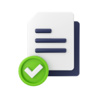 3d Document File Icon Illustration png