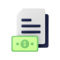 3d Document File Icon Illustration png