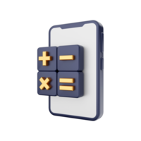 Ilustración de icono de función de teléfono inteligente 3d png