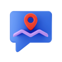 3D-Chat-Mail-Nachricht Benachrichtigung Chat-Illustration png