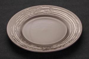 Empty ceramic plate photo