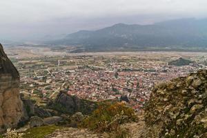 Kastraki village near Meteora in Greece photo