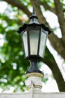 Street lamp during the day