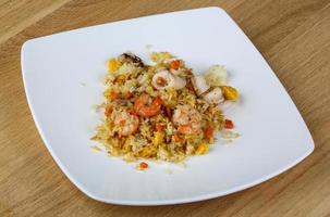 Fried rice with seafood photo