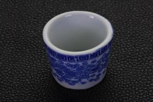 taza de té china vacía foto