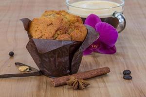 muffin con café foto