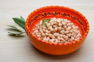 White canned beans photo