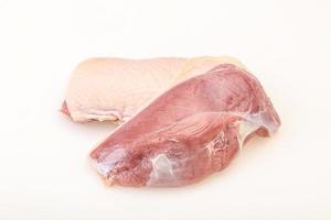 Raw duck breast for cooking photo