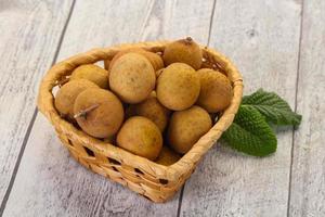 longan de frutas tropicales foto