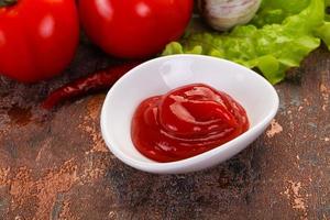 Tomato ketchup sauce photo