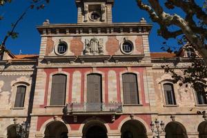 Barcelona - Parliament of autonomous Catalonia. Architecture landmark. photo