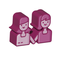 couple design illustration png style 3d