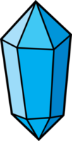 icône de cristal bleu illustration png