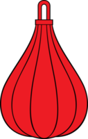 Boxing pear png illustration - punch bag