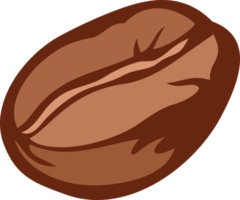 grano de café tostado marrón png