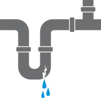 tuyau d'eau cassé - illustration png dégoulinant