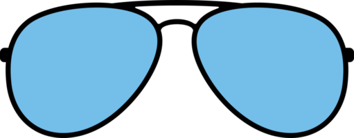 illustrazione png di occhiali da sole aviatore