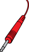 Red jack audio jack png illustration