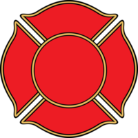 departamento de bomberos o bomberos símbolo de cruz maltesa png