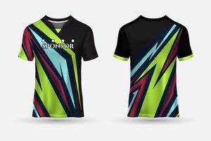 vector de diseño de camiseta deportiva moderna y fondo de diseño deportivo de plantilla de camiseta.
