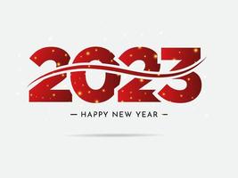 Fantastic and modern happy new year 2023 design background vector