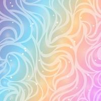 Abstract wavy pastel design background vector