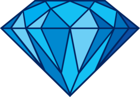 illustrazione png diamante blu