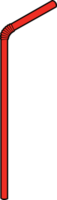 ilustración de png de pajita roja