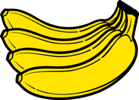 bando de banana ilustração png