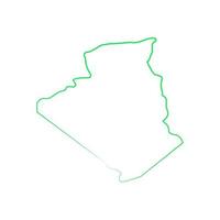 Algeria map on white background vector