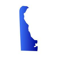 Delaware map on white background vector