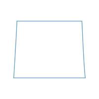 Wyoming map on white background vector