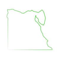 Egypt map on white background vector
